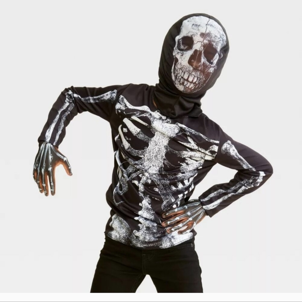 *NWOT* Kids' Blacklight Glow Skeleton Costume